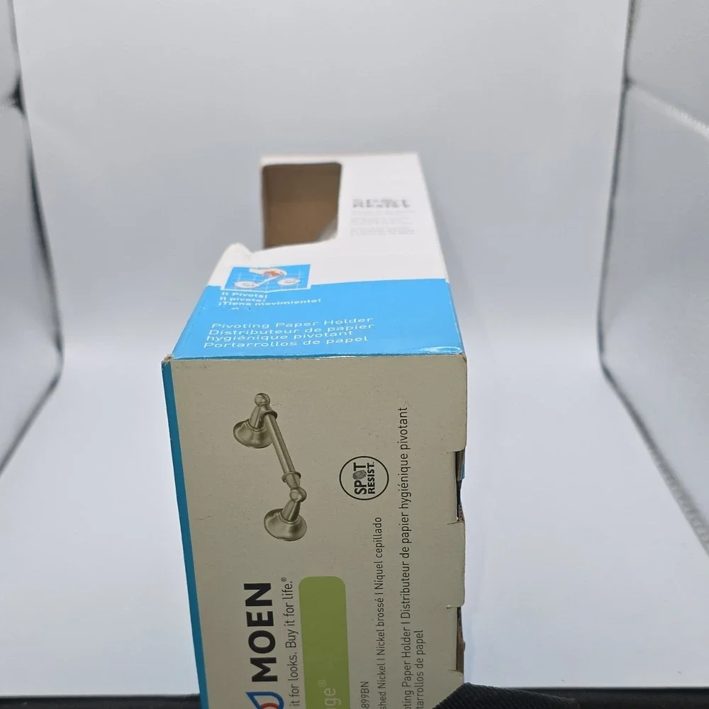 Moen DN6899BN Sage Pivoting Spot Resist Brushed Nickel Toilet‎ Paper Holder